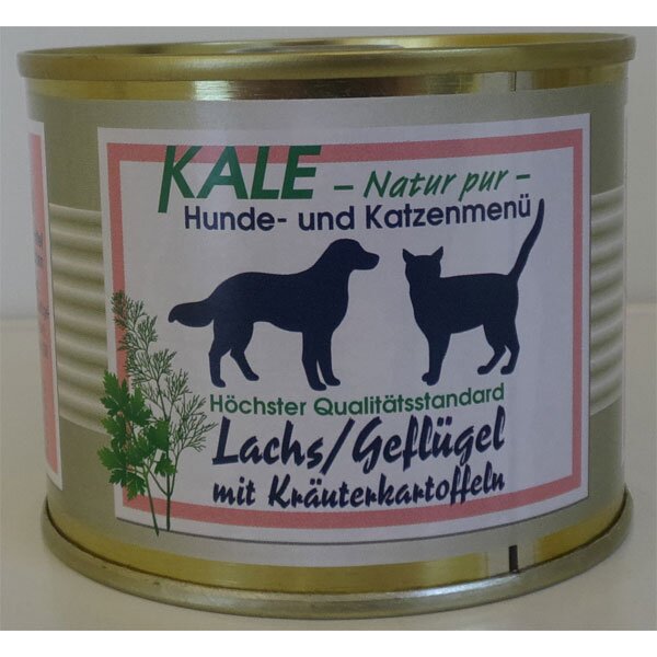 Lachs/Geflügel mit Kräuterkartoffeln 200g